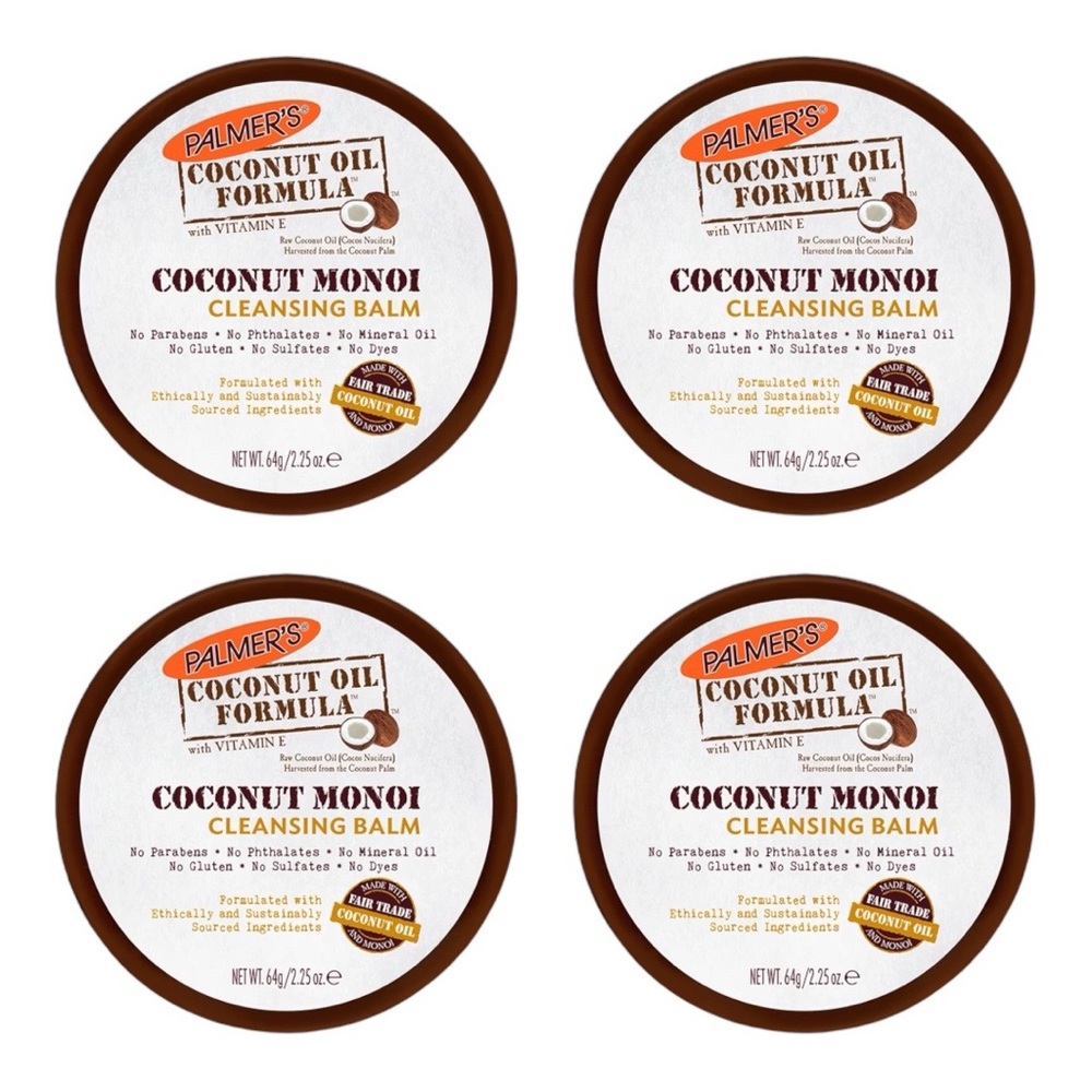 PALMER'S COCONUT OIL FORMULA COCONUT OIL CLEANSING BALM X4 - BRAND NEW